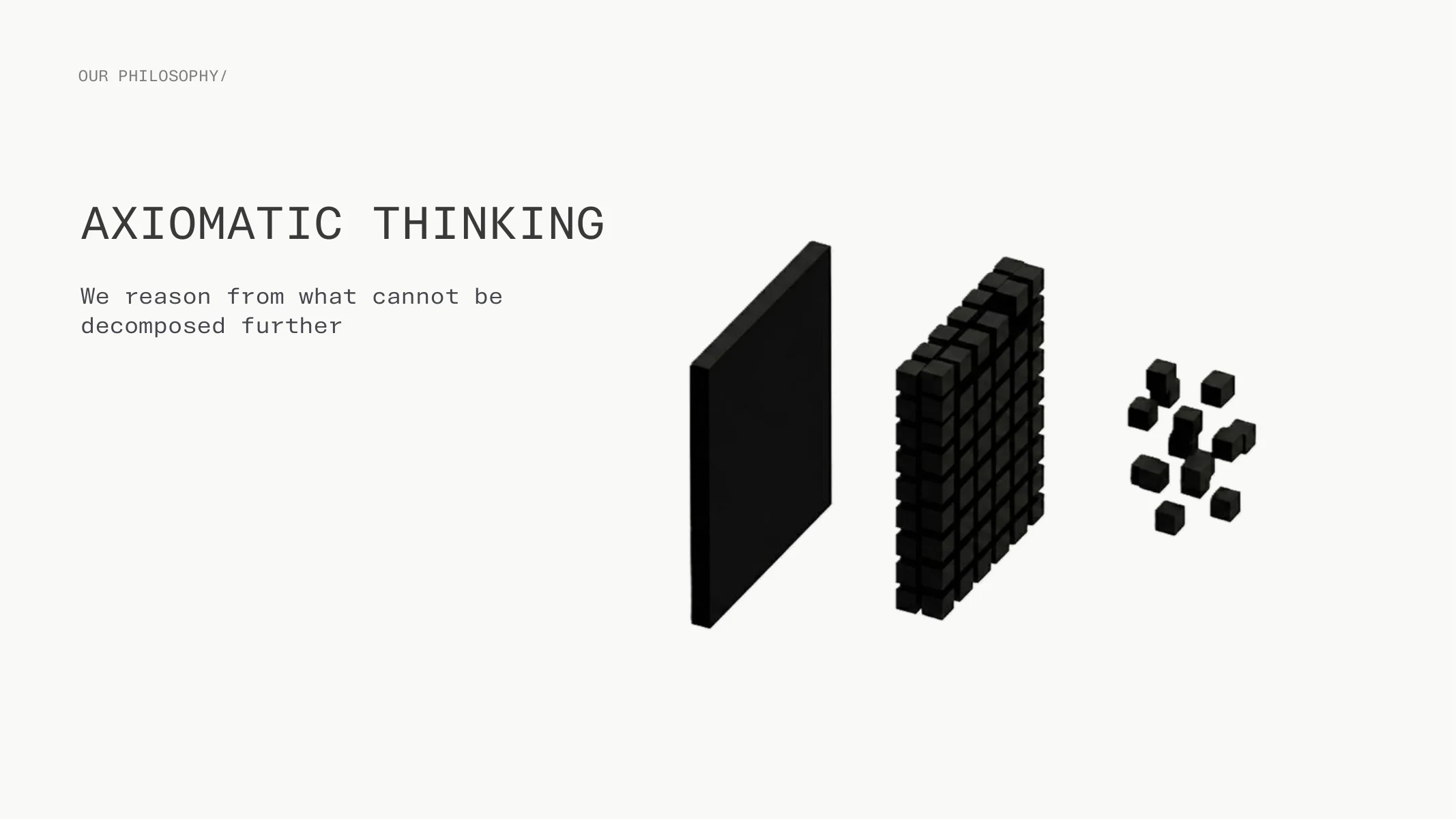 AXIOMATIC THINKING